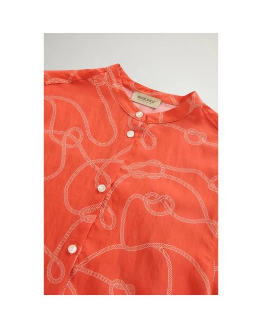 Woolrich Orange Shirts