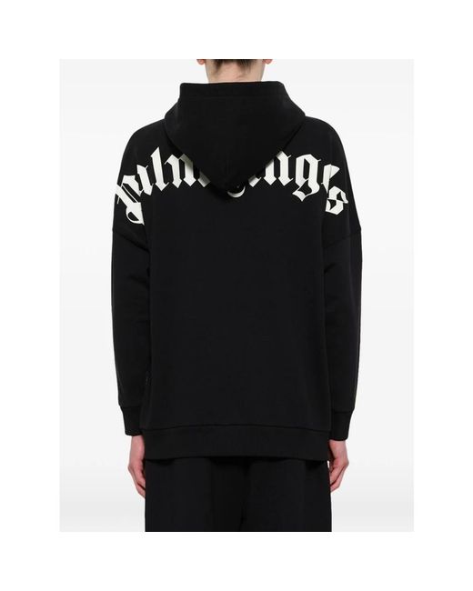 Palm Angels Black Hoodies for men