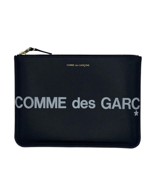 Logo pochette portafoglio di Comme des Garçons in Black