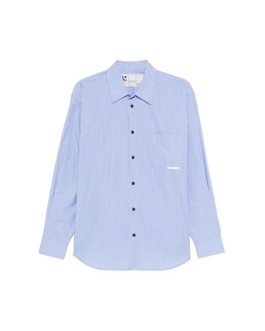 GR10K Blue Casual Shirts for men