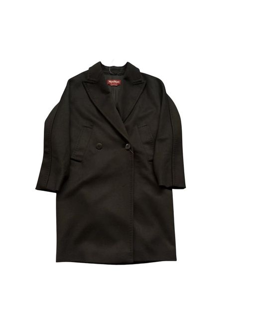 Max Mara Black Double-Breasted Coats