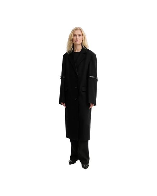 Coperni Belted Coats in het Black