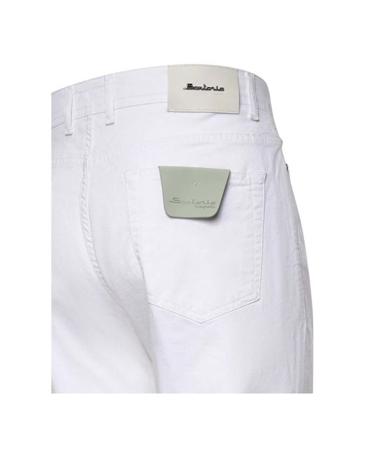 Sartorio Napoli White Slim-Fit Jeans for men
