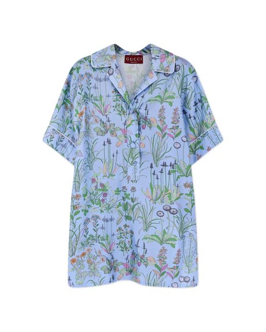 Gucci Blue Blouses