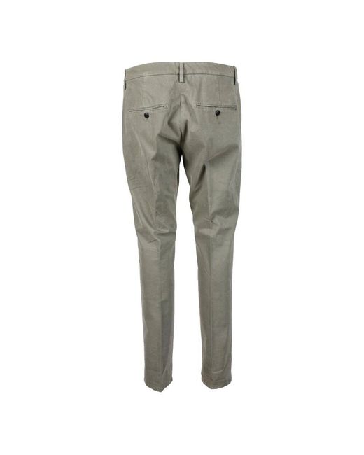 Dondup Baumwoll elasthan hose in Gray für Herren