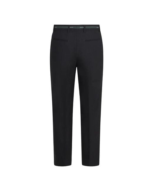 Gucci Broeken ,Zwart ,Wol Klassieke Wollen Broek in het Blue voor heren