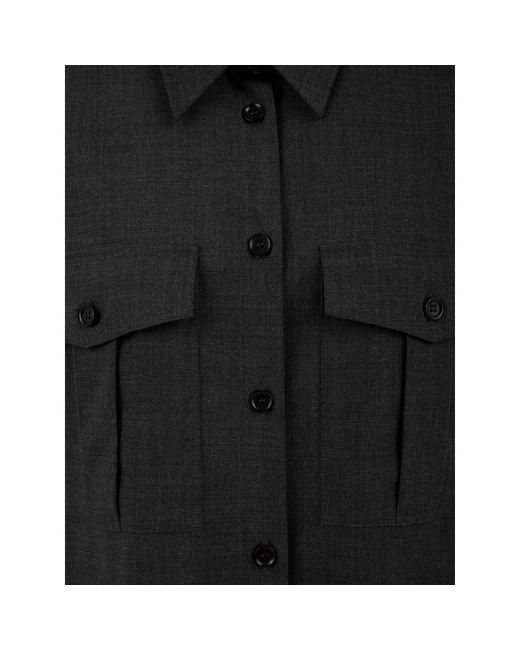 Aspesi Overhemden ,Grijs ,Katoen Damesblouse in het Black