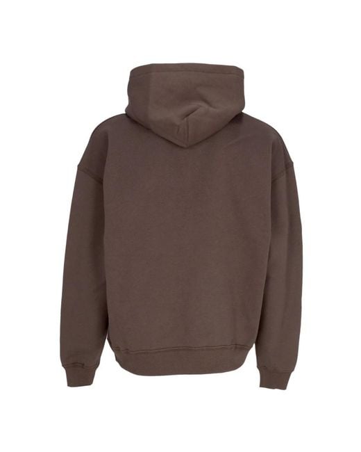 Iuter Hoodies & Sweatvesten ,Bruin ,Katoen Bruine Hoodie Met Voorzak in het Brown voor heren