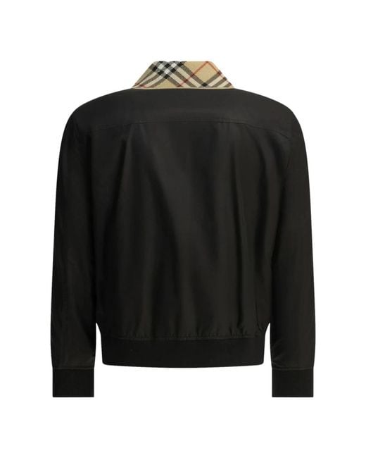 Burberry Black Bomber Jackets for men