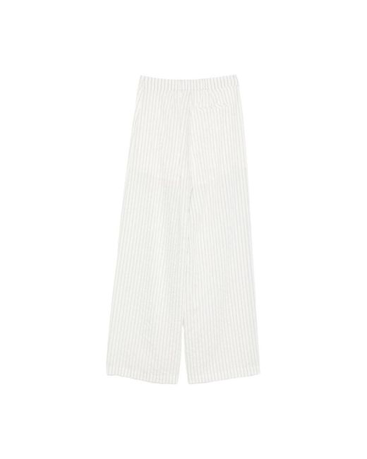 Liu Jo White Wide Trousers