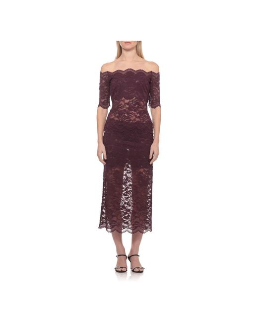 Rabanne Lace Sweater in het Purple