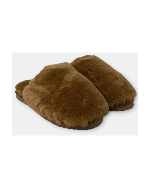 Mou Brown Slippers