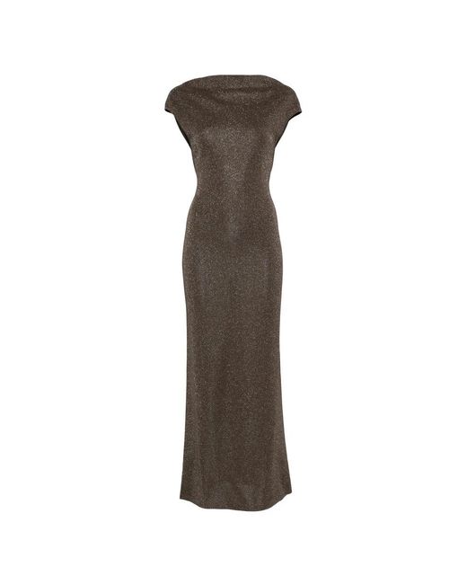 Max Mara Kleedjes ,Bruin ,Elegante Pianoforte Jurk in het Brown