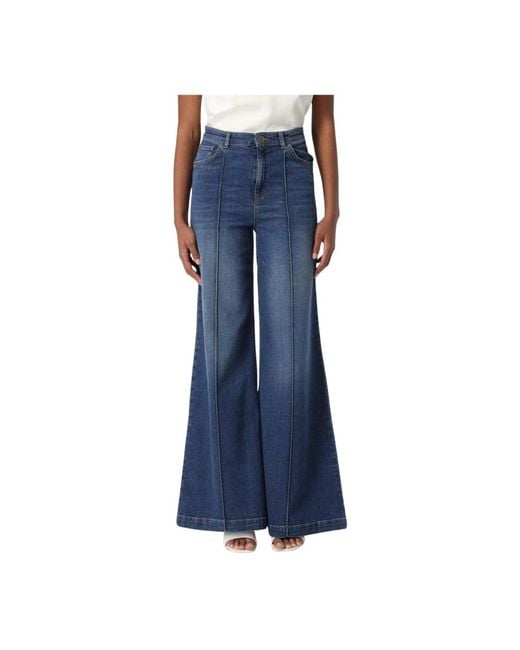 Wide Jeans di Twinset in Blue