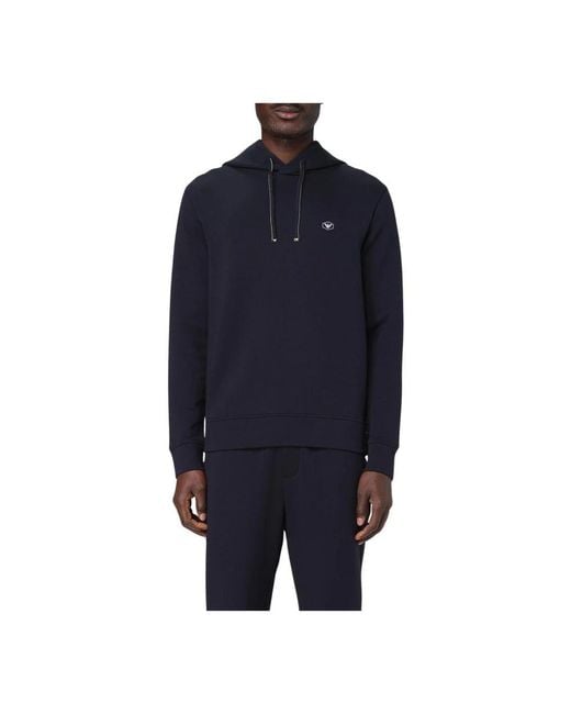 Emporio Armani Hoodies in Blue for Men | Lyst