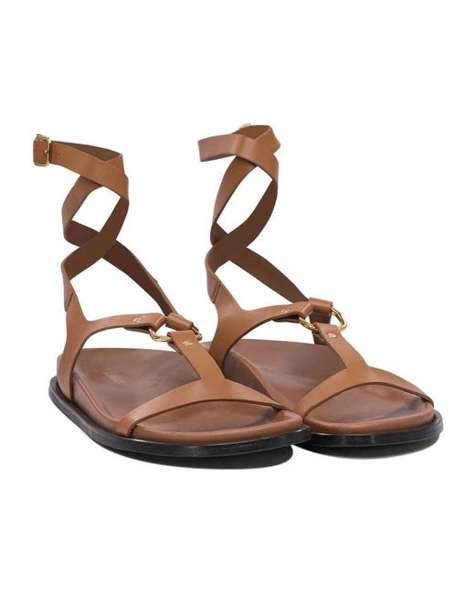 Alohas Brown Flat Sandals