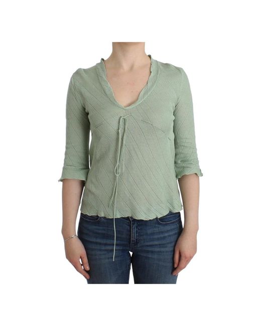 Ermanno Scervino Green Blouses
