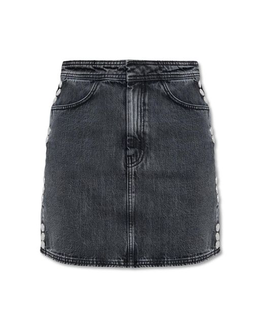 Gestuz Rokken ,Grijs ,Denim Denim Rok Zuva in het Gray