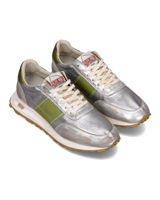 Philippe Model Schoenen ,Grijs ,Katoen Tour Running Sneakers in het Gray voor heren