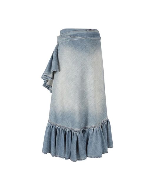 Alaïa Blue Denim Skirts