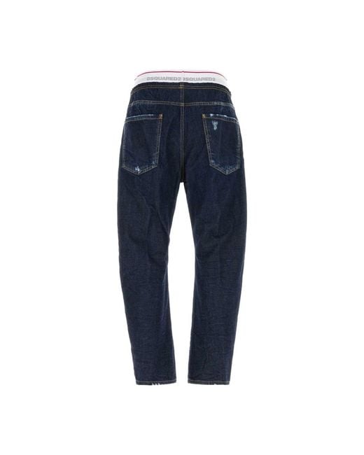 DSquared² Blue Loose Fit Jeans for men