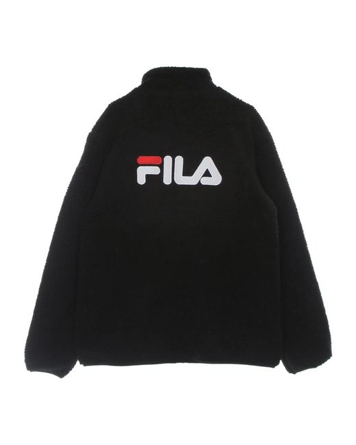 Fila Fitness ,Zwart ,Zwarte Sherpa Fleece Jas Voor Mannen in het Black voor heren
