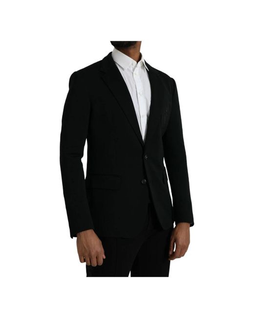 Dolce & Gabbana Black Blazers for men