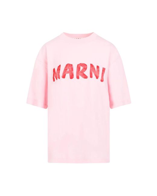Camiseta de algodón rosa & morada Marni de color Pink