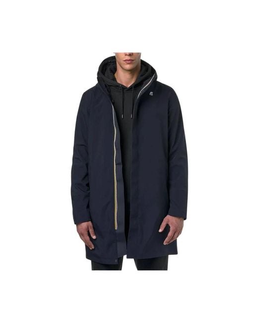 K-Way Blue Winter Jackets for men