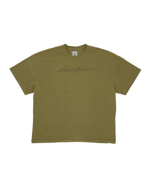 Karlkani Besticktes Logo Box Tee in Green für Herren