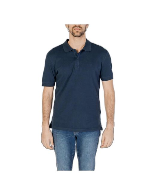 Gas Blue Polo Shirts for men