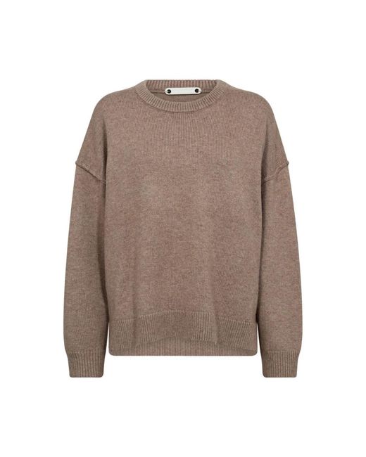 co'couture Oversized Wollen Trui in het Brown
