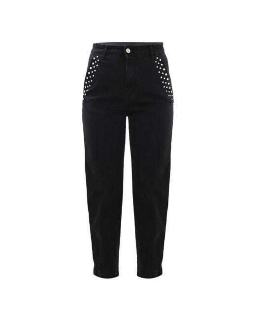 Kocca Cropped Jeans in het Black