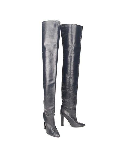 Philosophy Di Lorenzo Serafini Blue Over-The-Knee Boots