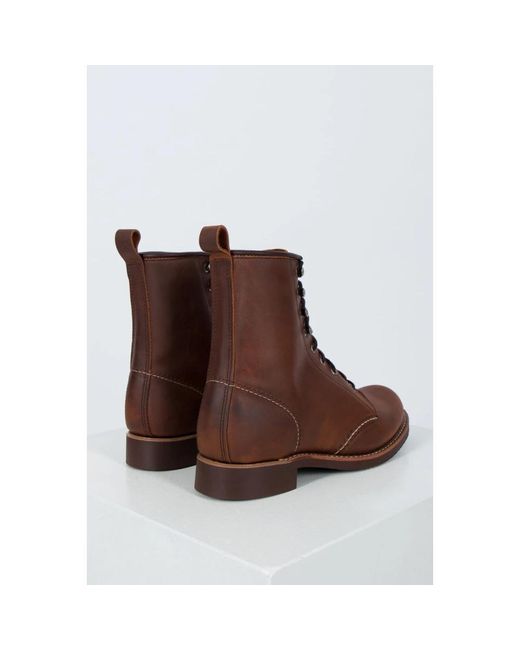 Red Wing Brown Lace-Up Boots