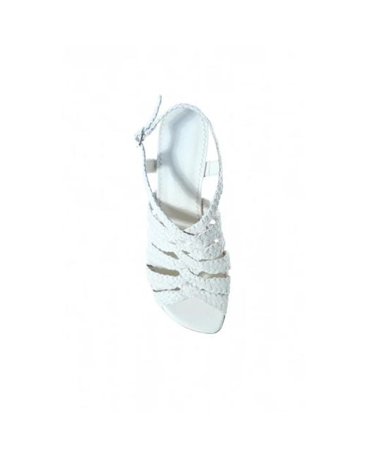 Pons Quintana White High Heel Sandals