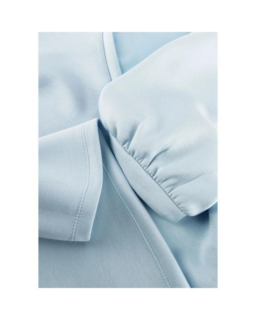 Object Overhemden ,Blauw ,Objandrea/Re V-Neck Top in het Blue