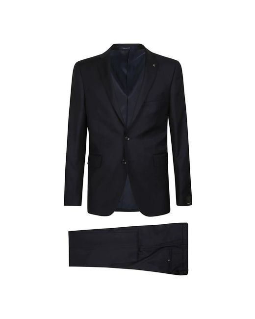 Tagliatore Black Single Breasted Suits for men