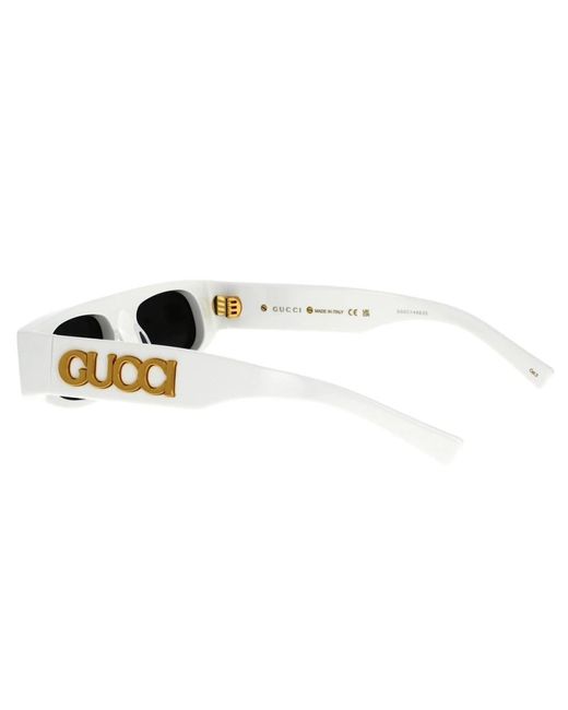 Gucci White Weiß/graue sonnenbrille,schwarz/graue sonnenbrille gg1771s