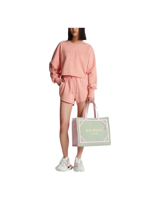 Sweatshirts Balmain en coloris Pink