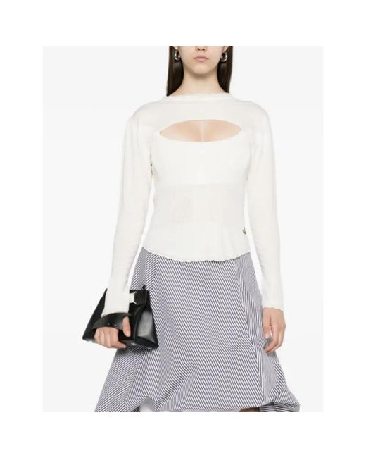 Vivienne Westwood White Long Sleeve T-Shirts