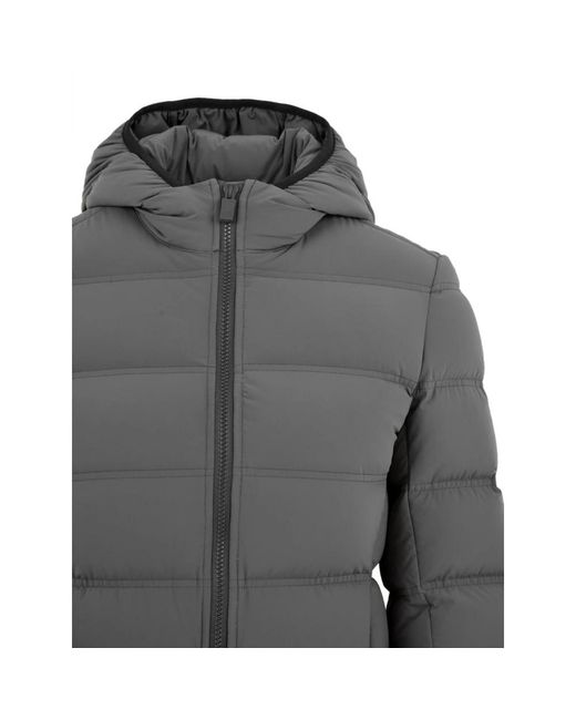 Aspesi Jassen ,Grijs Puffer Jas in het Gray