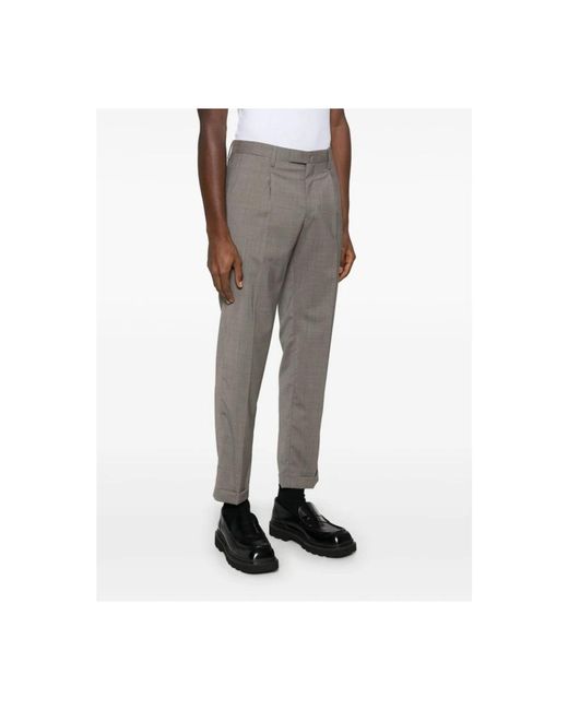 BRIGLIA Gray Suit Trousers for men