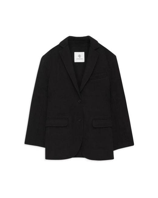 Anine Bing Black Wool Blazer