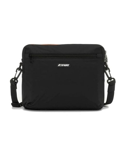 K-Way Black Cross Body Bags for men