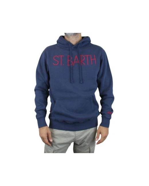 Mc2 Saint Barth Blue Hoodies for men