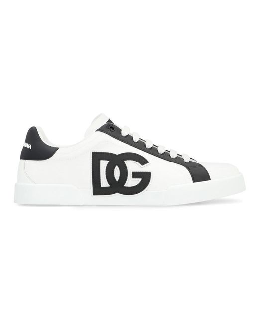 Dolce & Gabbana White Dolce & Gabbana Port.Light Strobel Sneakers for men