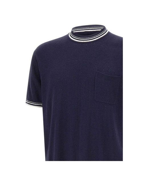 Paolo Pecora Blue T-Shirts for men