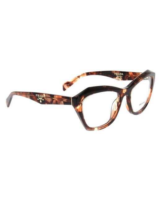 Prada Accessoires ,Bruin ,Stijlvolle Zonnebril Met Uniek Design in het Brown