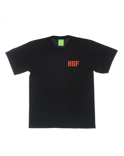 Huf Klassisches Golden Gate Tee in Black für Herren